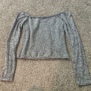 Hollister size Large off the shoulder crop top.